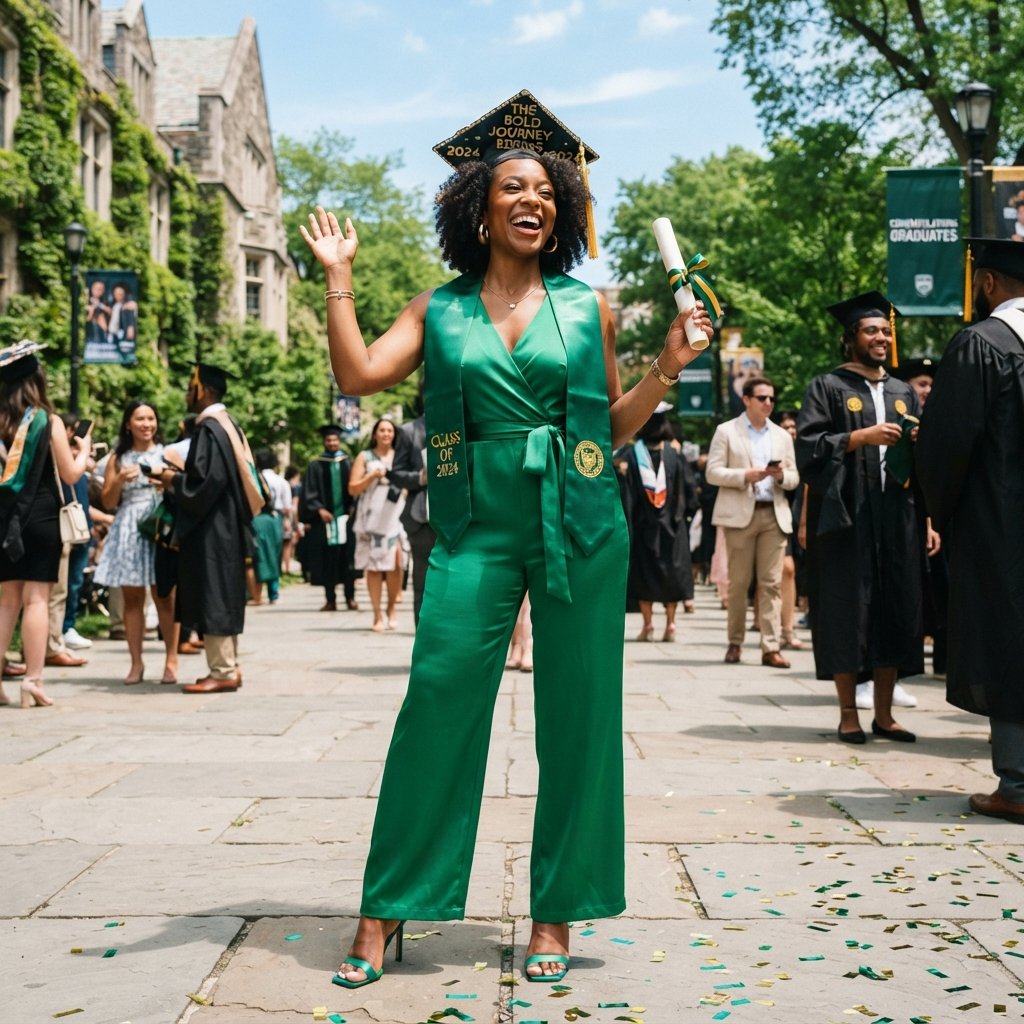 Bold Color Graduation Outfit Ideas