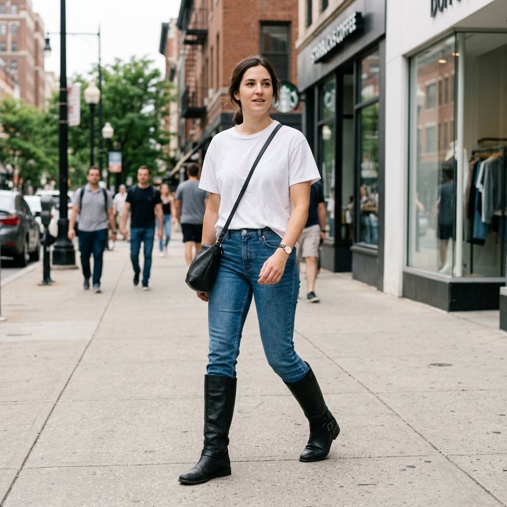 Flat High Boots Ideas