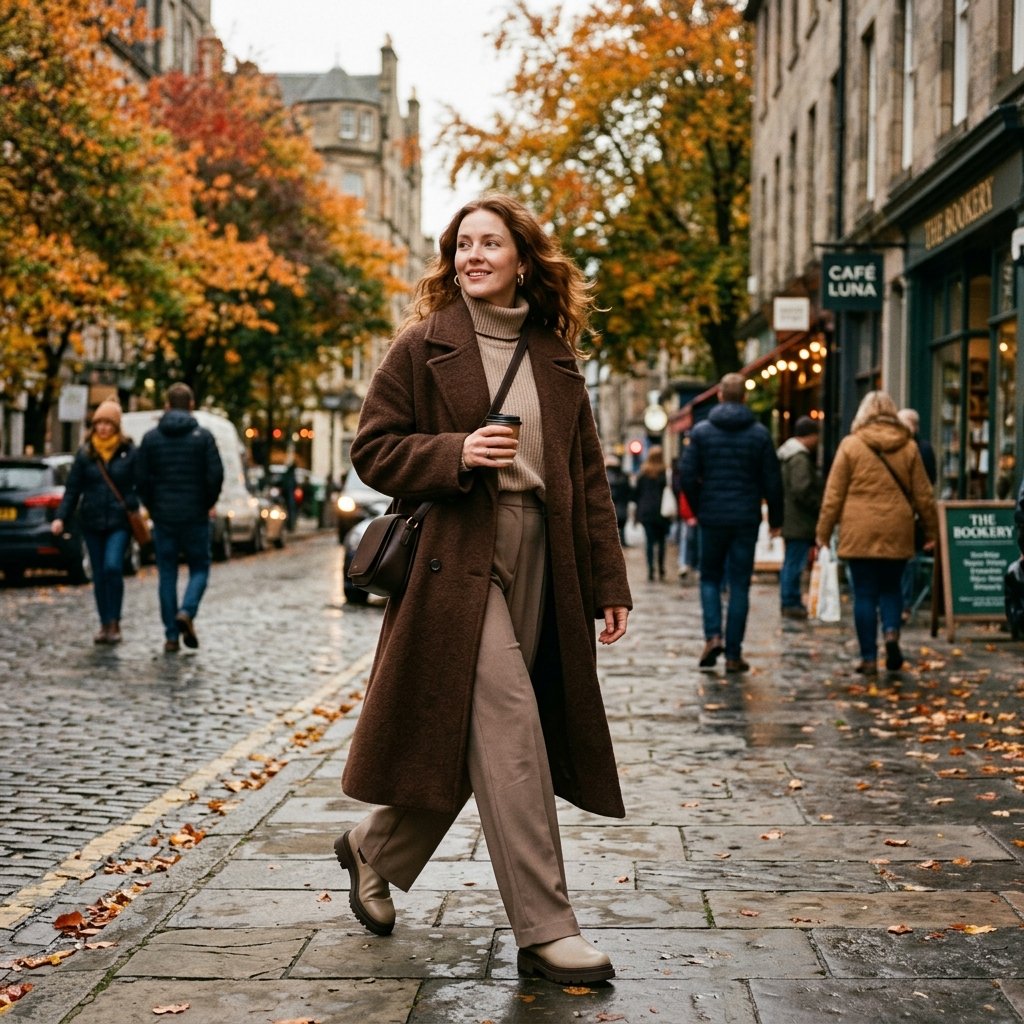 Chocolate Brown Coat Outfit Ideas