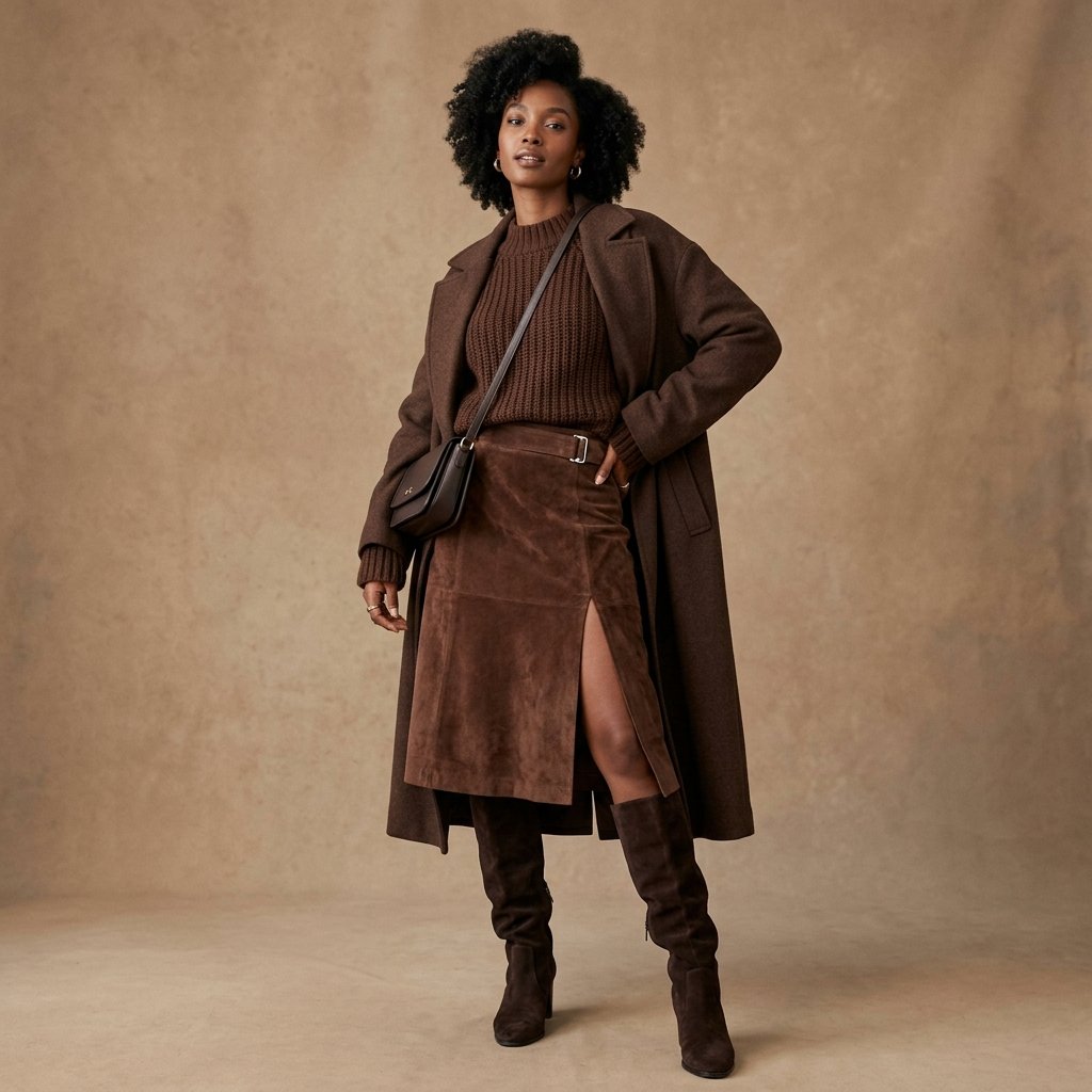 Chocolate Brown Monochrome Outfit Ideas