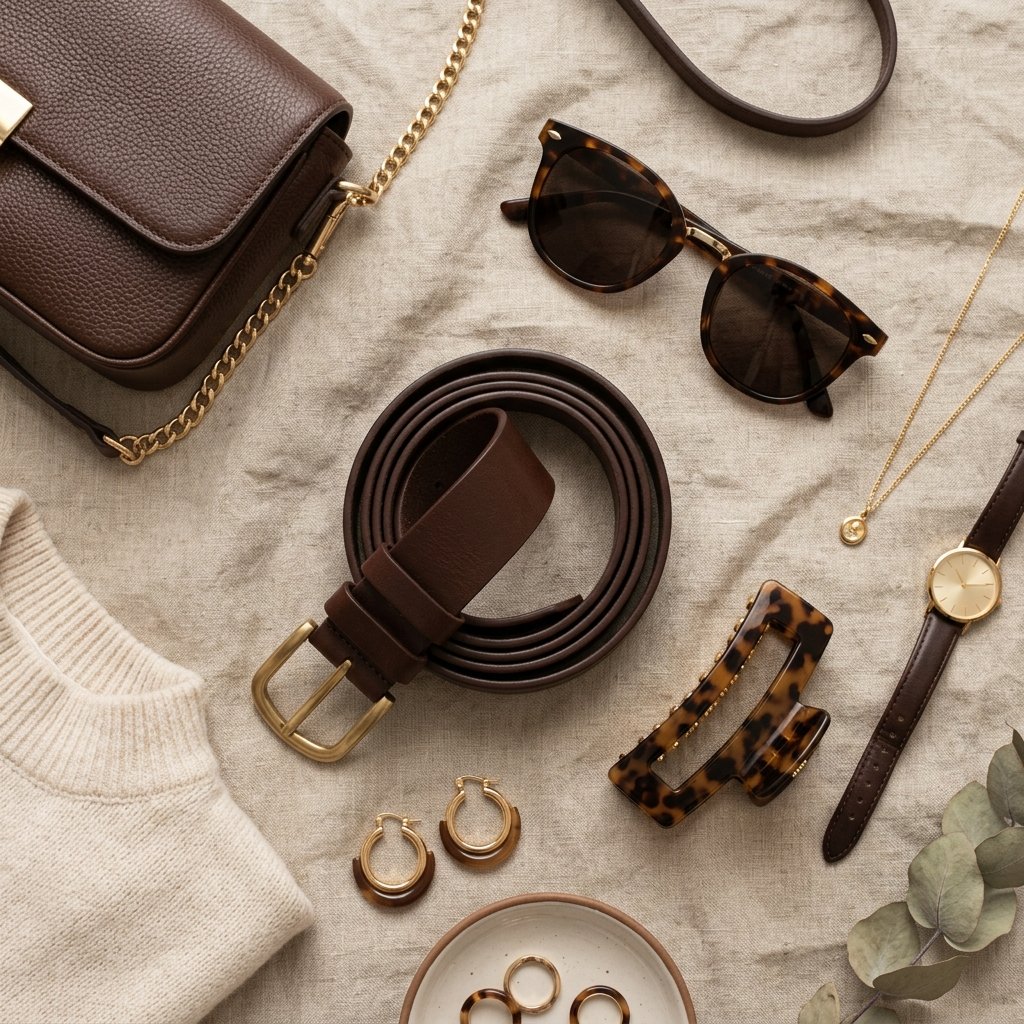 Chocolate Brown Accessories Outfit Ideas