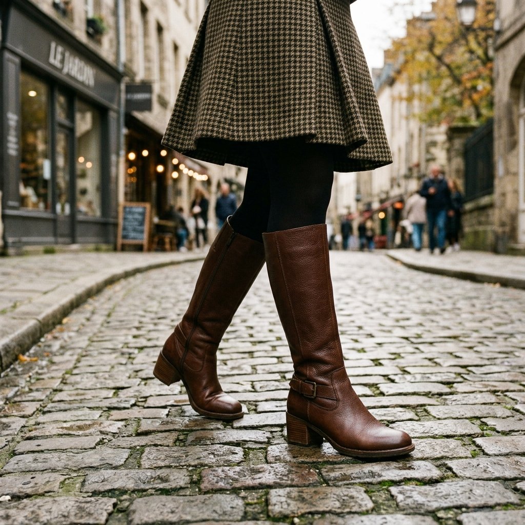 Chocolate Brown Boots Outfit Ideas