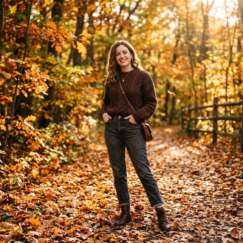 Chocolate Brown Fall Outfit Ideas