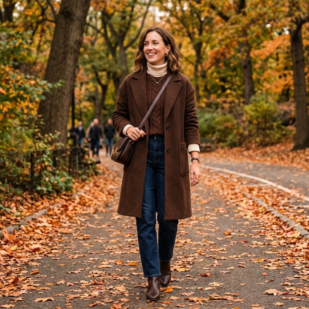 Chocolate Brown Layering Outfit Ideas