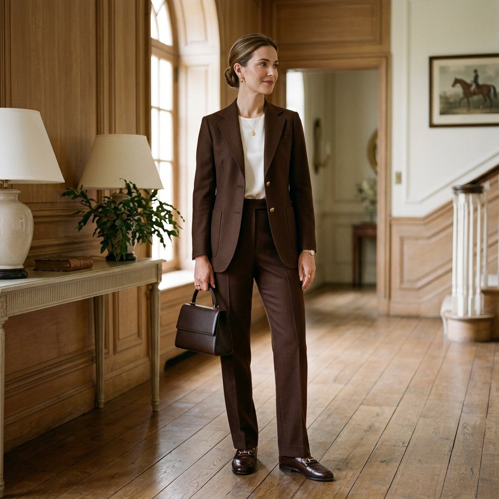 Chocolate Brown Old Money Outfit Ideas