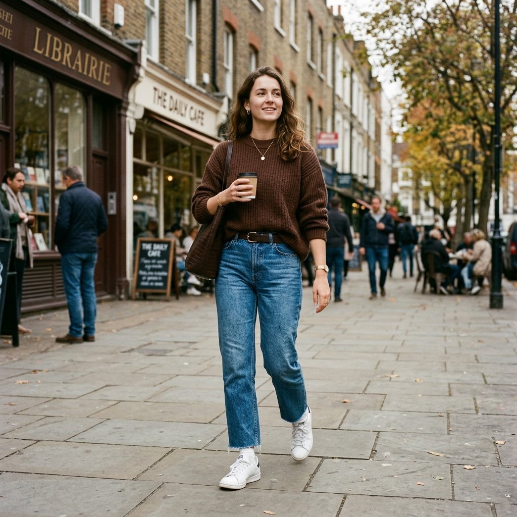 Chocolate Brown and Denim Outfit Ideas
