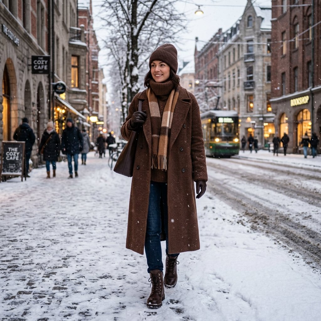 Chocolate Brown Winter Outfit Ideas