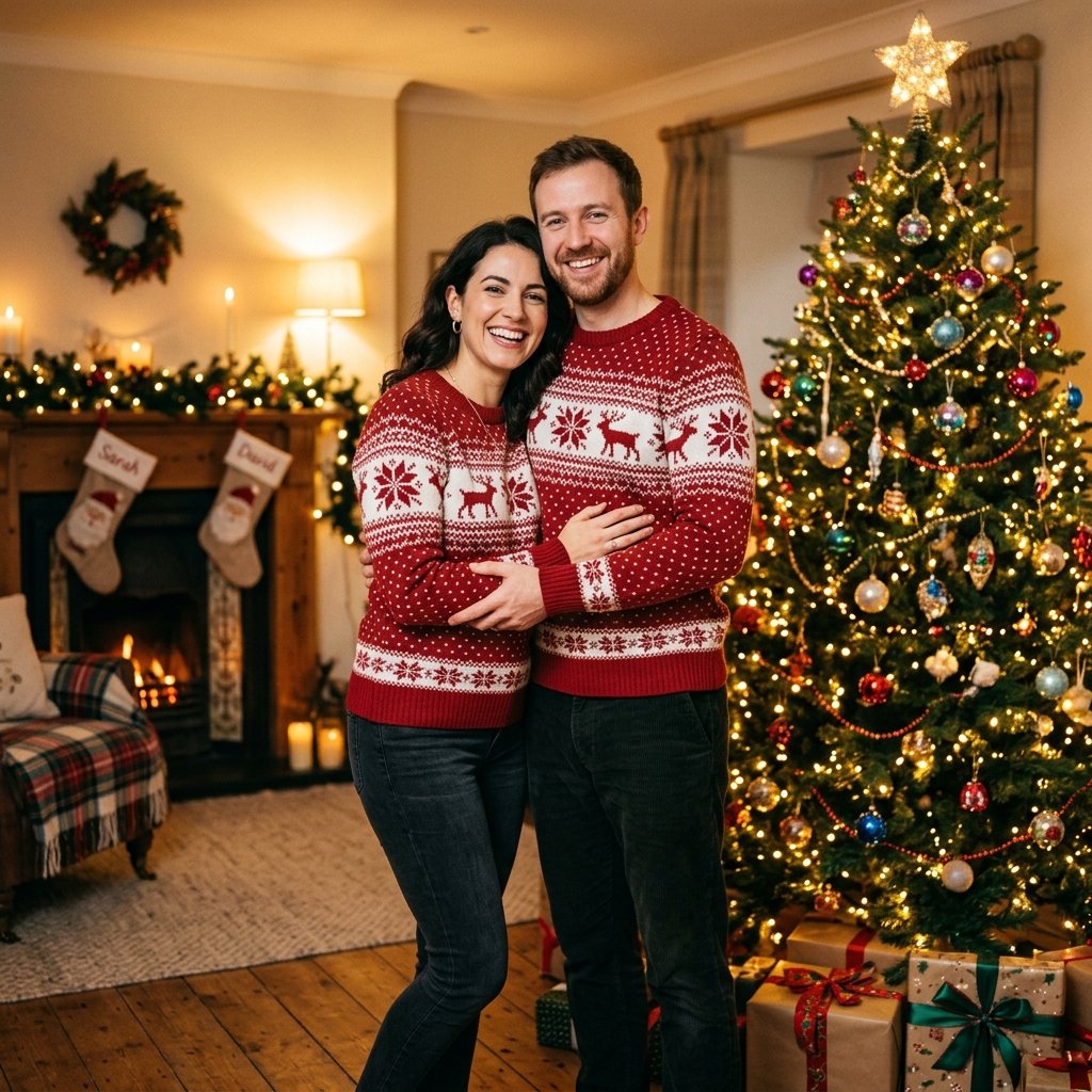 Matching Couple Outfits Ideas for Christmas