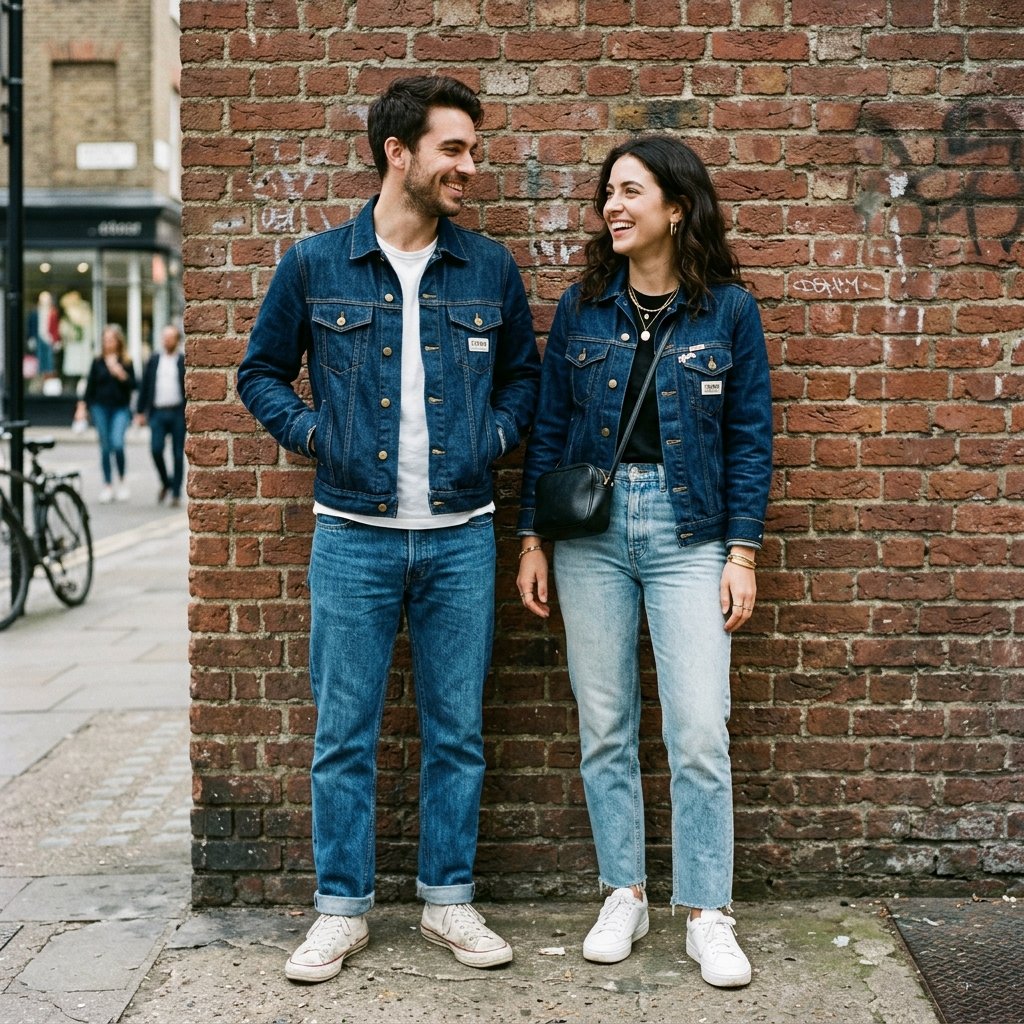 Matching Couple Outfits with Denim Ideas