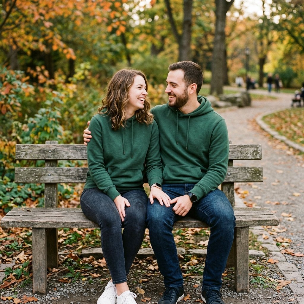 Matching Couple with Hoodies Outfits Ideas