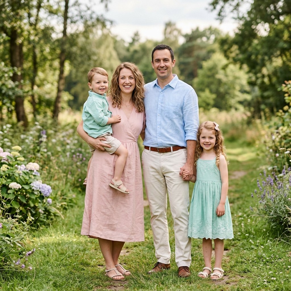 Pastel Family Photo Outfit Ideas