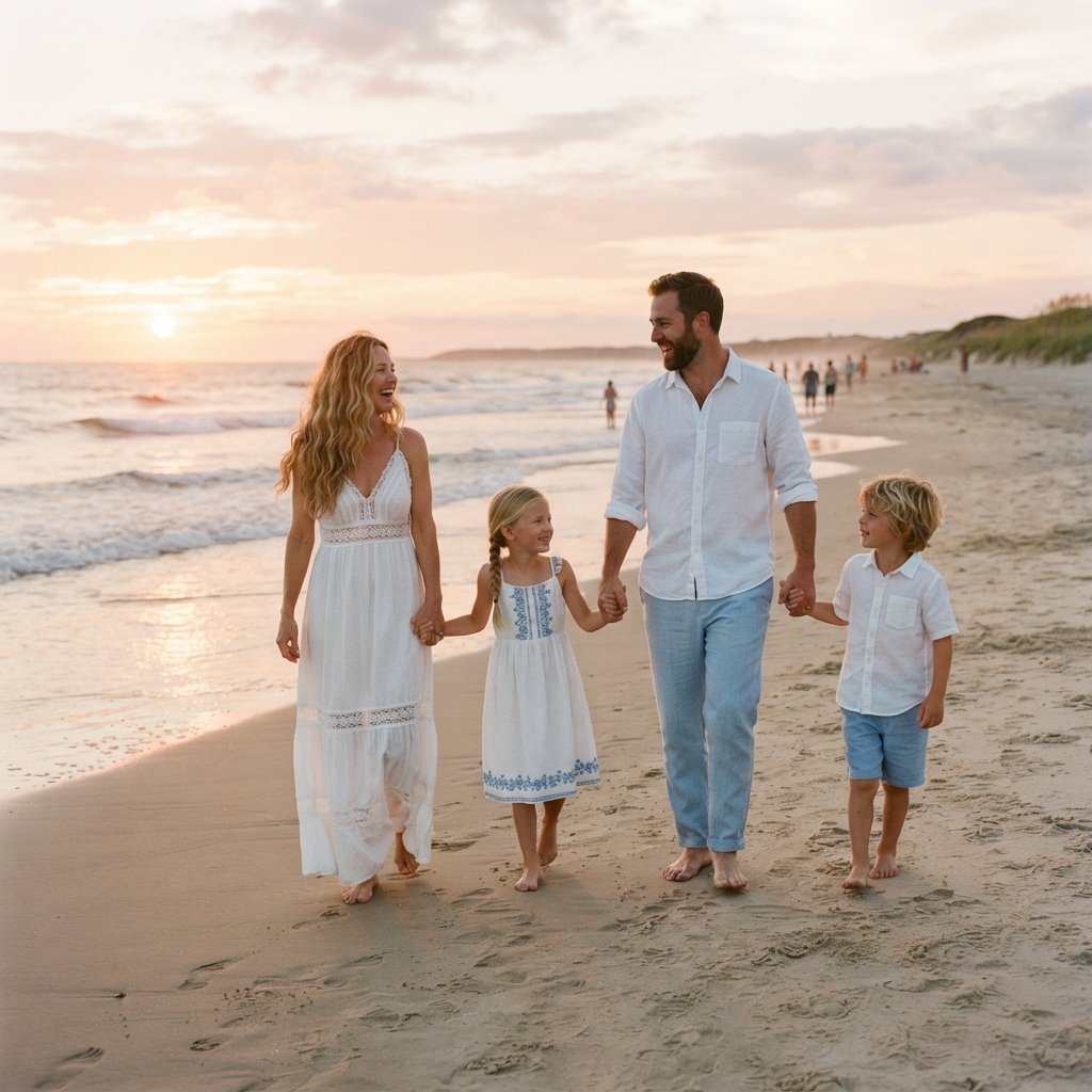 Beach Family Photo Outfit Idea