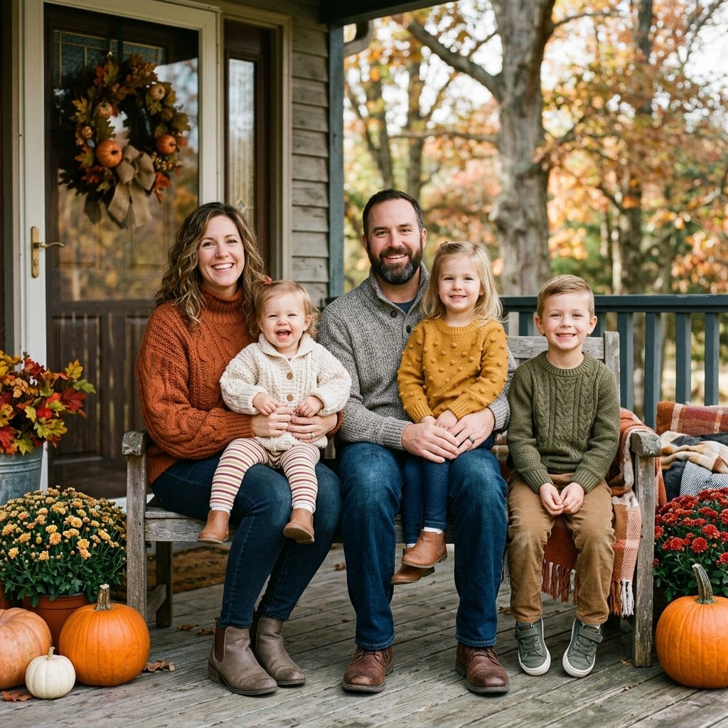 Cozy Sweater Family Photo Outfit Idea