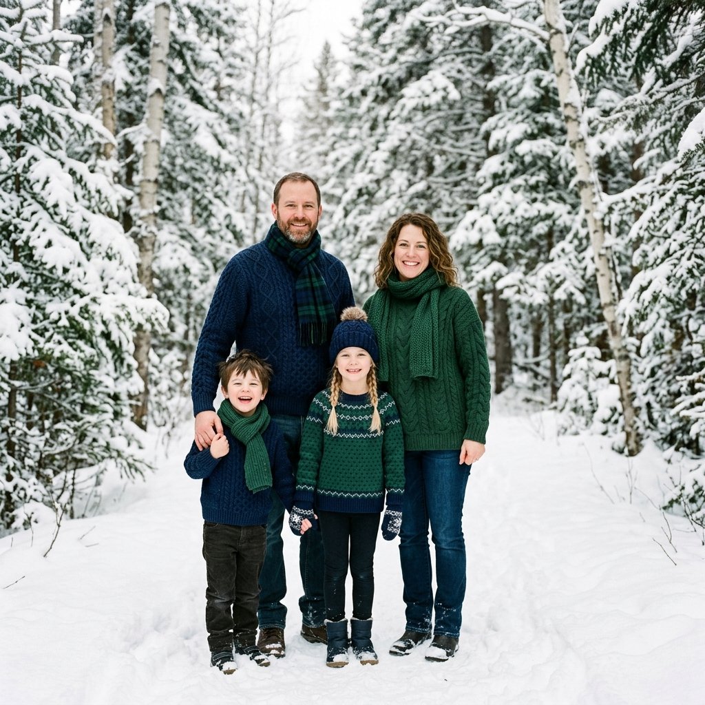 Winter Family Photo Outfit Idea