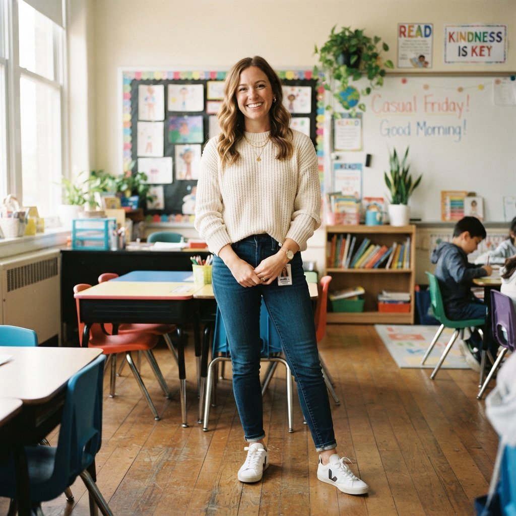 Cute Teacher Outfit Ideas: 31 Looks Worth Pinning Today 2 Casual Friday Teacher Outfit Ideas