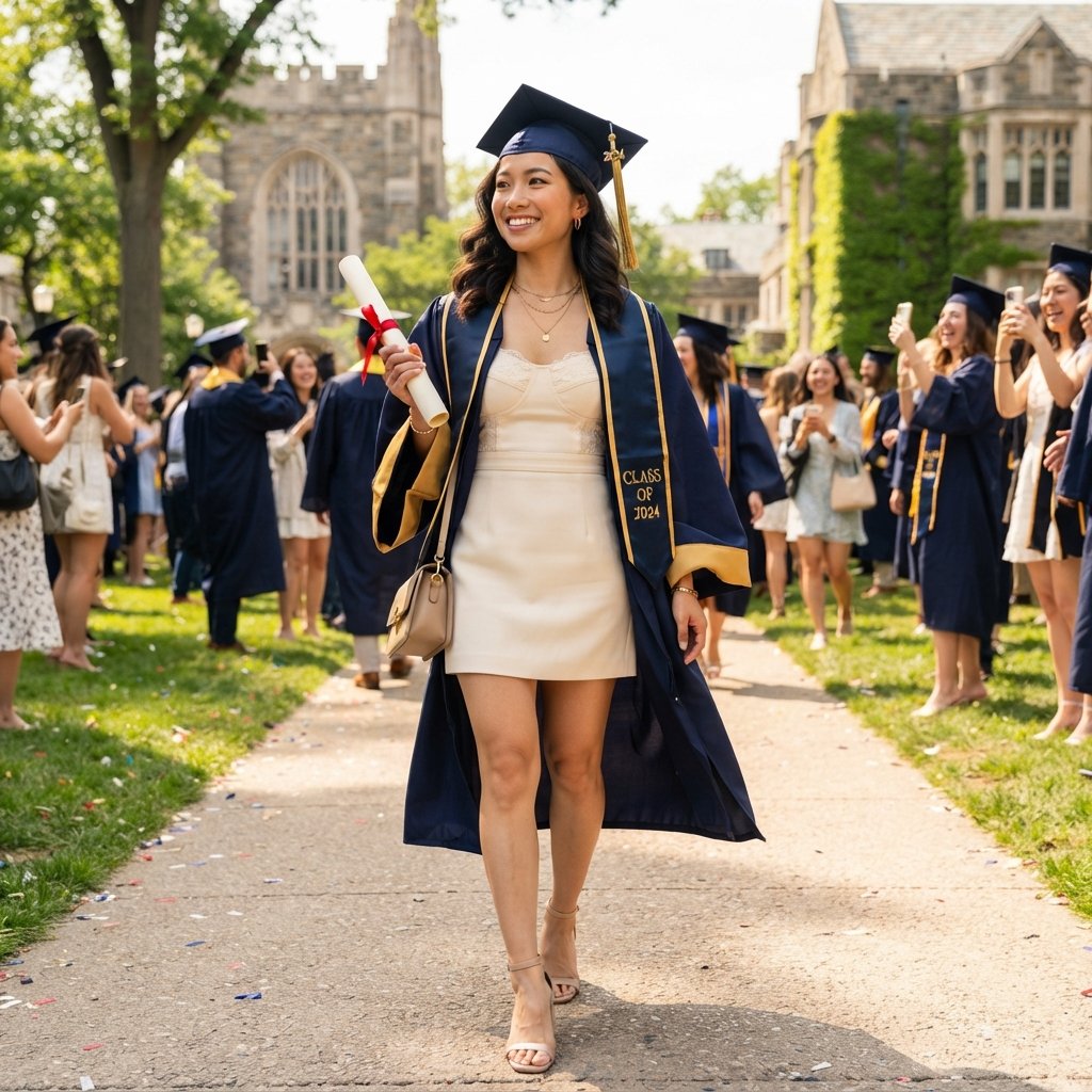 Graduation Outfit Ideas for Petite Frames