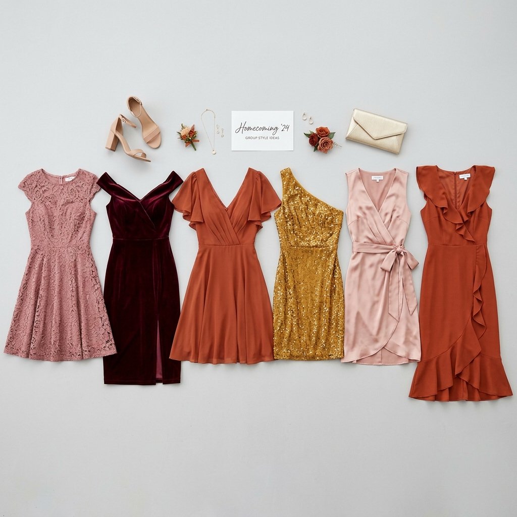 Matching Group Hoco Dress Ideas