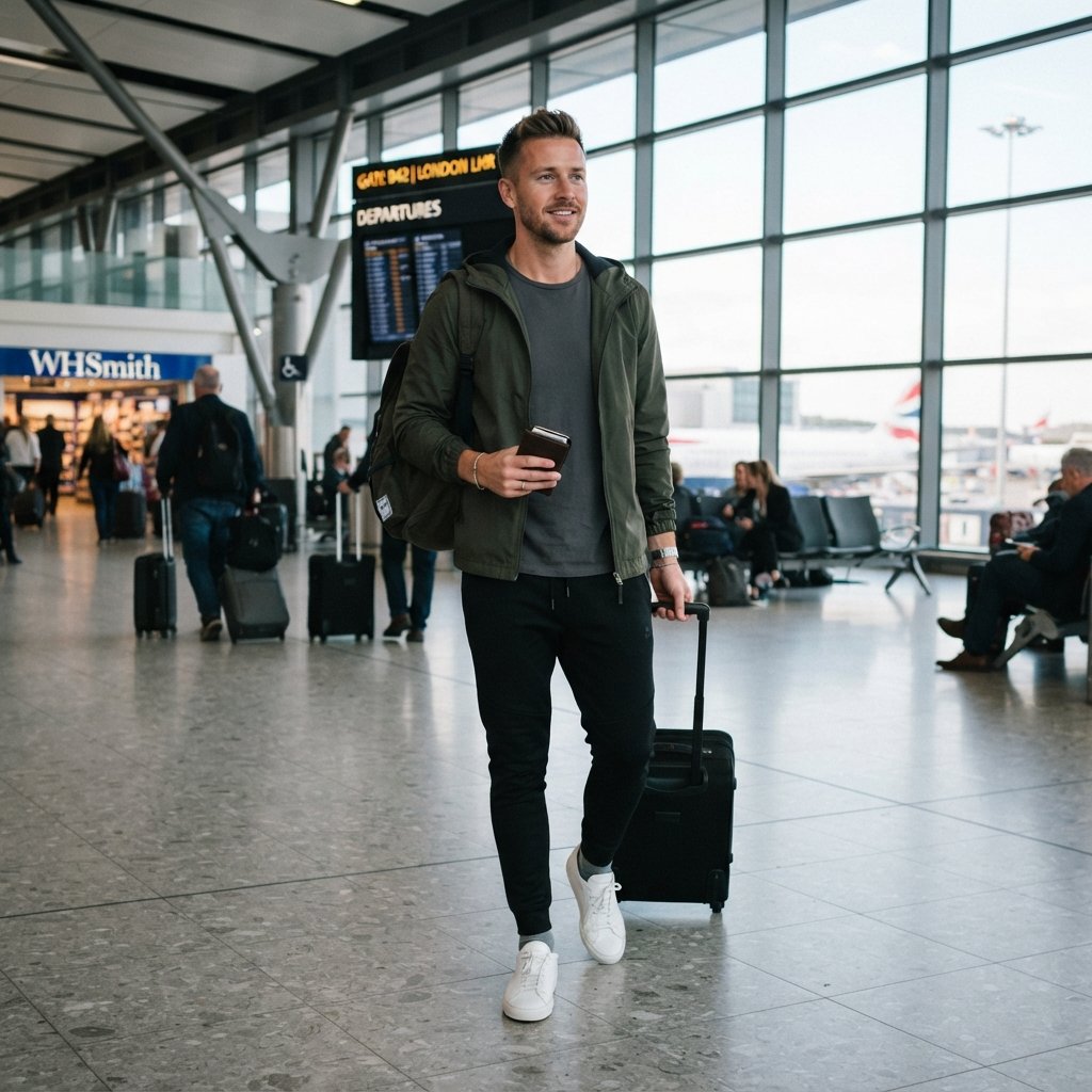 30 Airport Outfits Ideas for Every Kind of Traveler 28 Mens Airport Outfit Ideas
