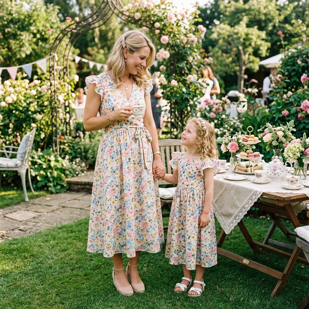34 Stunning Tea Party Outfit Ideas: Dreamy Looks for Every Occasion 11 Mommy and Me Tea Party Outfit