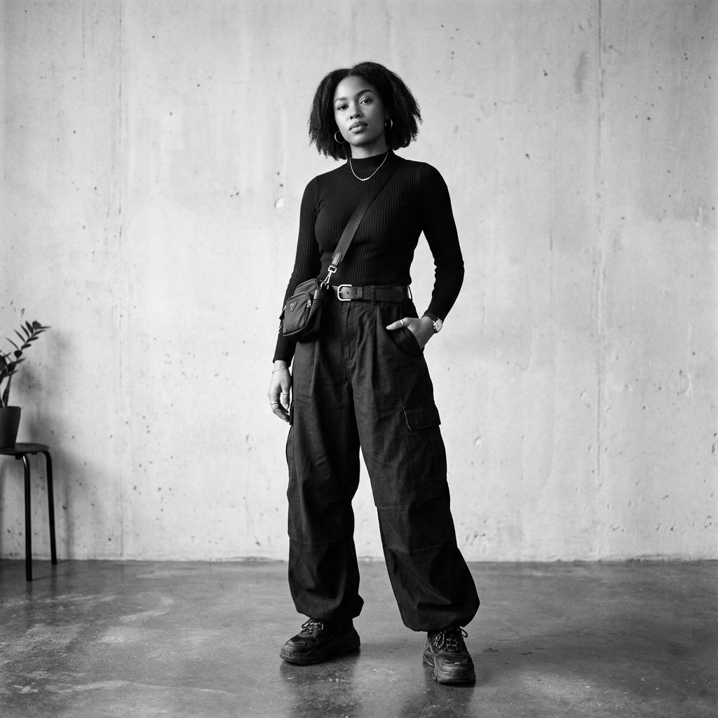 32 Best Baggy Pants Outfit Ideas for Every Vibe & Season 29 Baggy Pants Monochrome Outfit Ideas