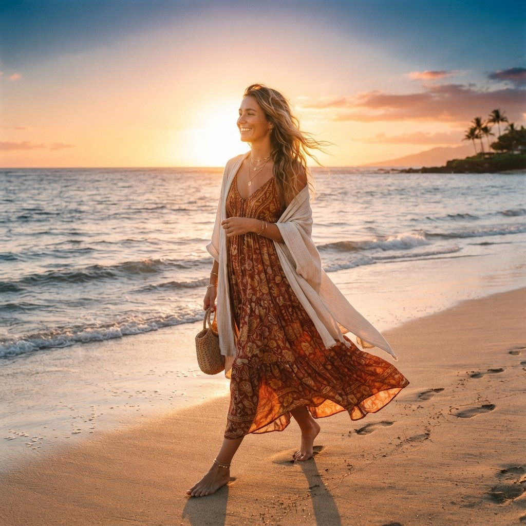 Beach Sunset StrollOutfit Idea