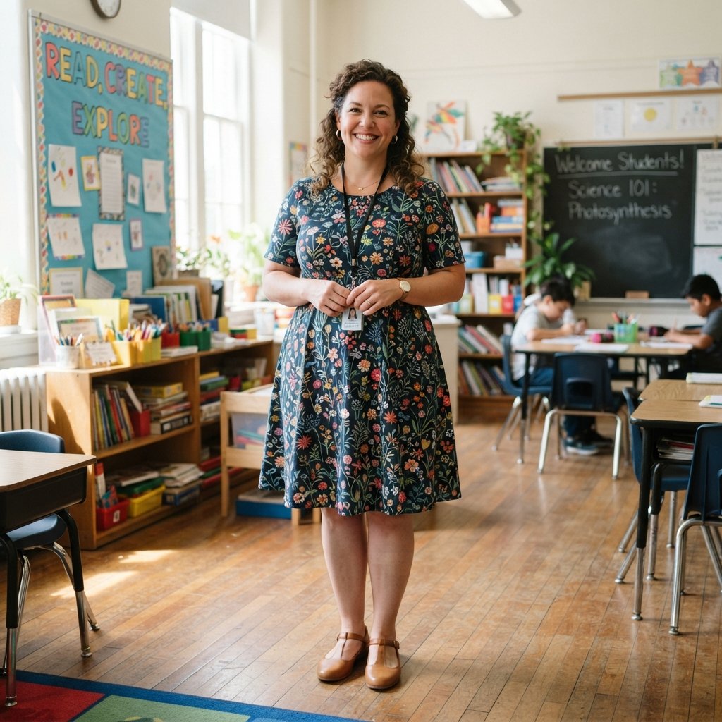 Cute Teacher Outfit Ideas: 31 Looks Worth Pinning Today 24 Plus Size Teacher Outfit Idea