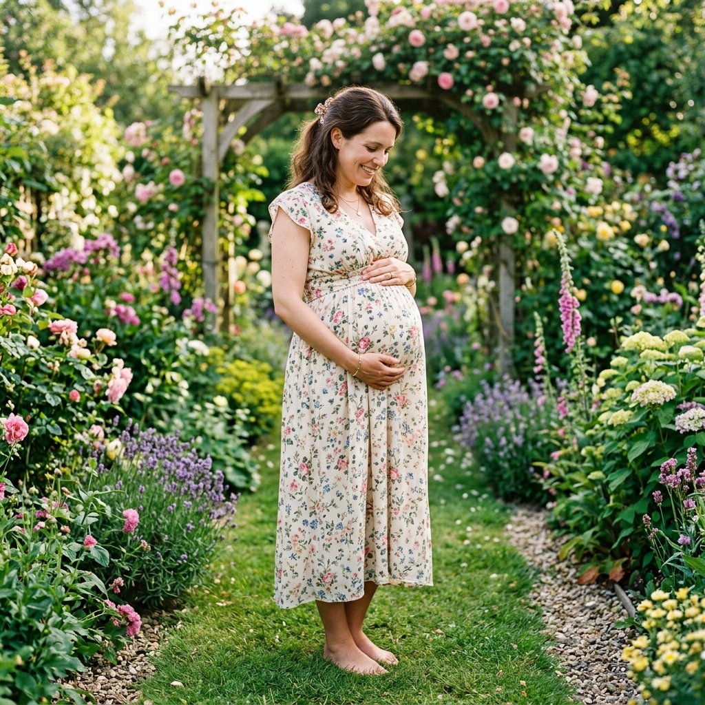 Floral Pregnancy Outfit Ideas