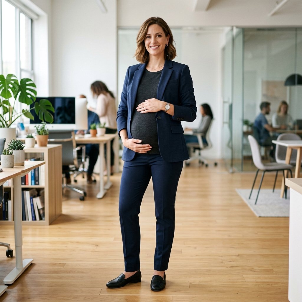 Work Pregnancy Outfit Ideas