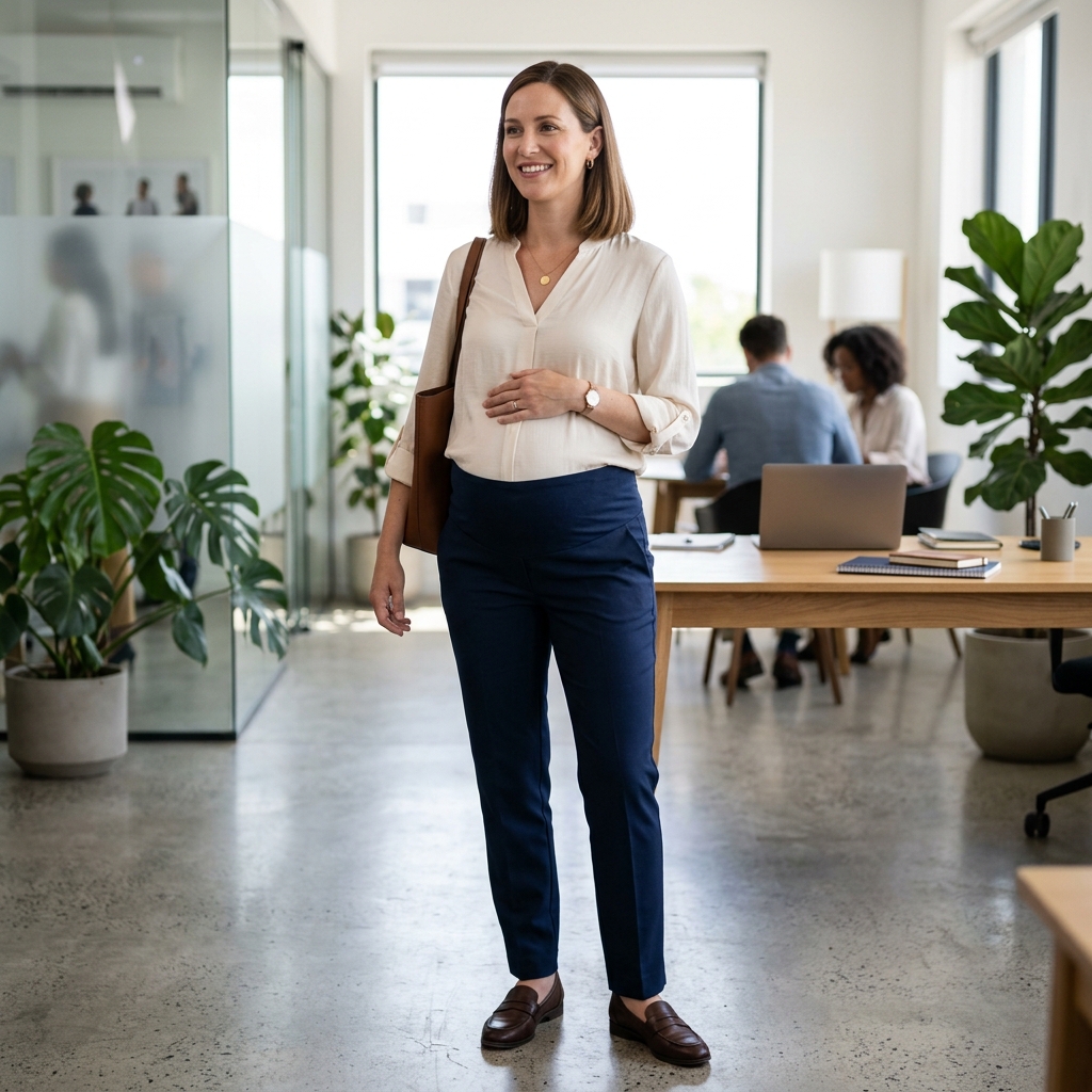 Business Casual Pregnancy Outfit Ideas