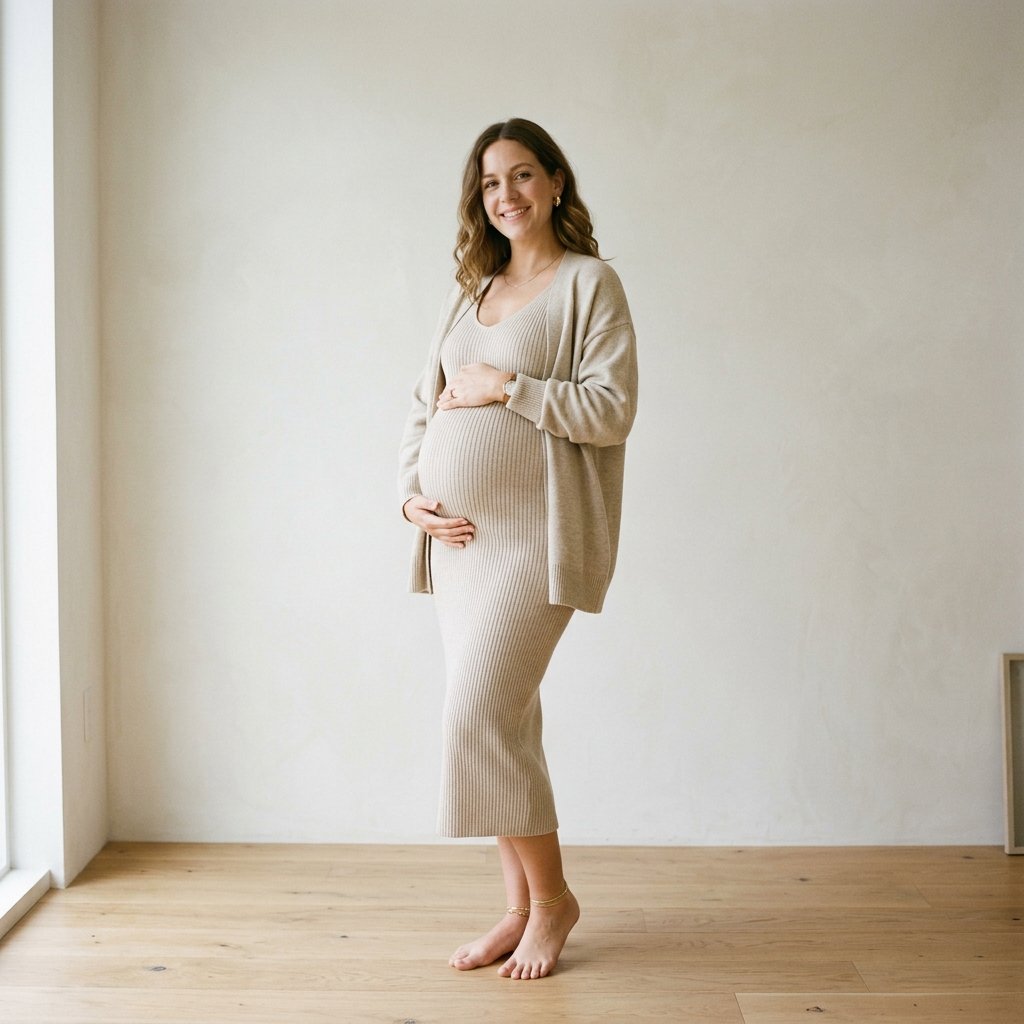 Monochrome Pregnancy Outfit Ideas