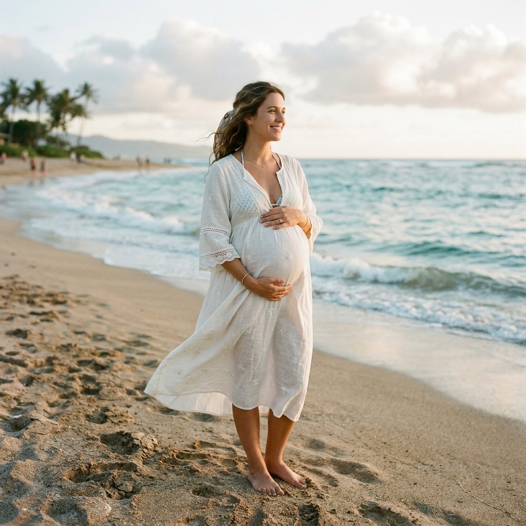 Beach Pregnancy Outfit Ideas