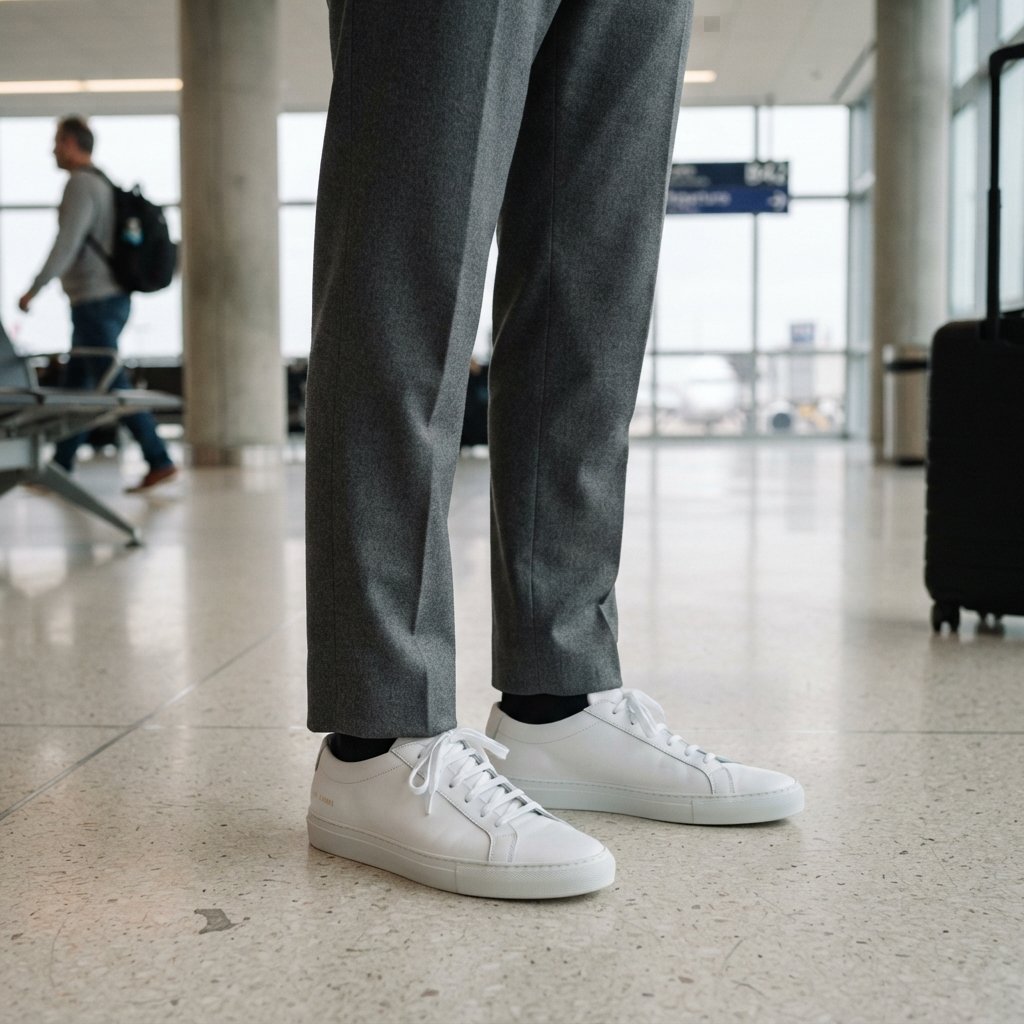 30 Airport Outfits Ideas for Every Kind of Traveler 14 Sneaker Focused Airport Outfit Ideas