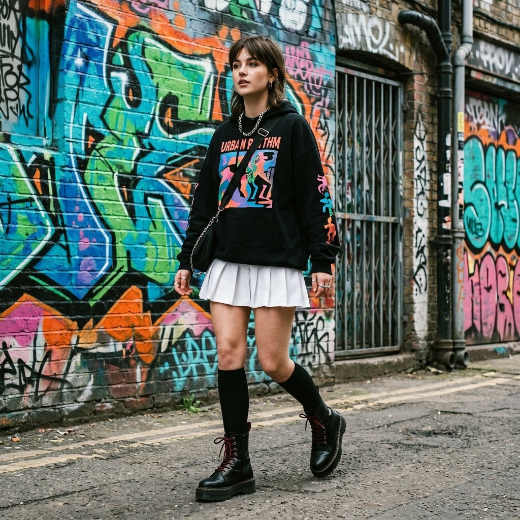 Streetwear Tennis Skirt Outfit Ideas