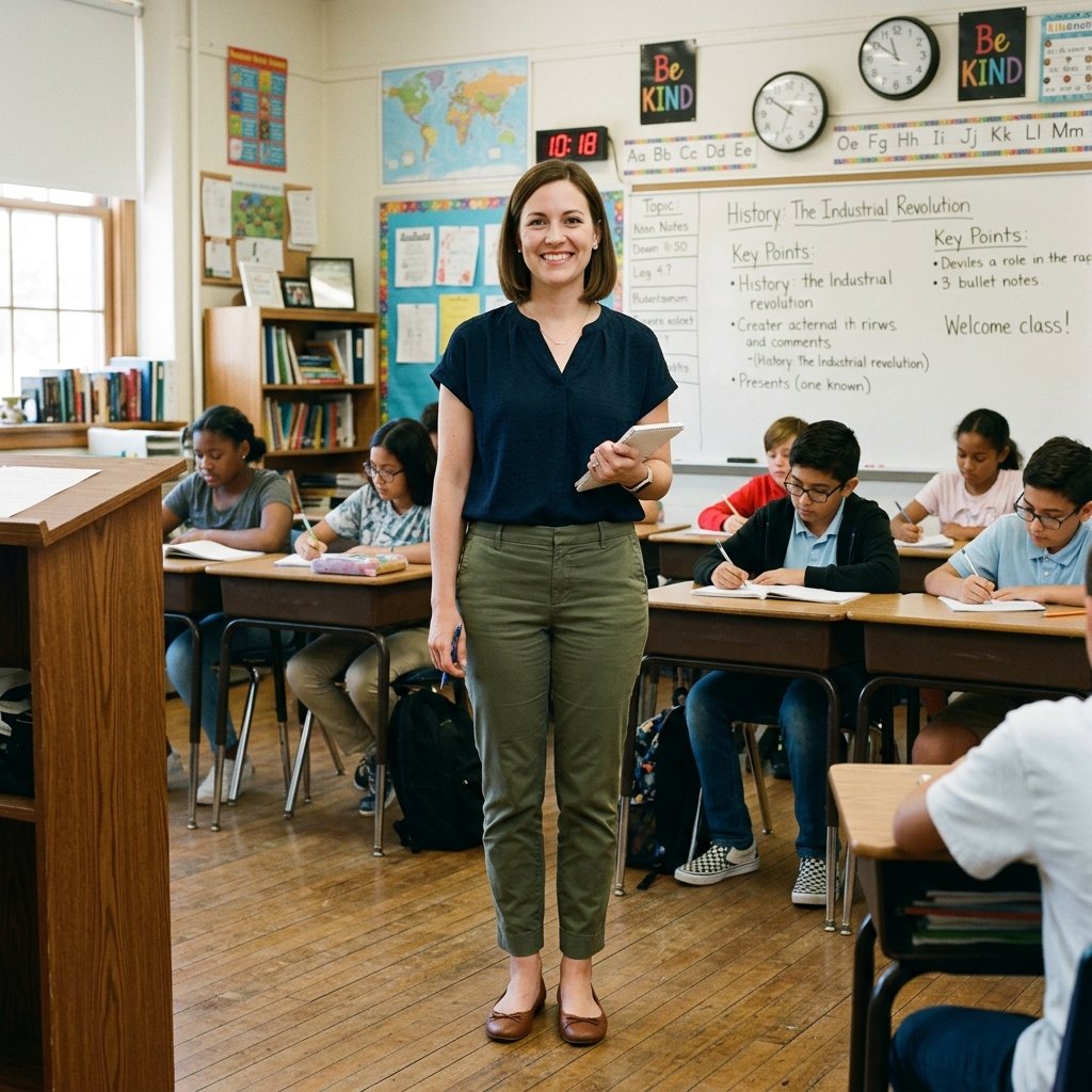 Cute Teacher Outfit Ideas: 31 Looks Worth Pinning Today 29 Substitute Teacher Outfit Ideas