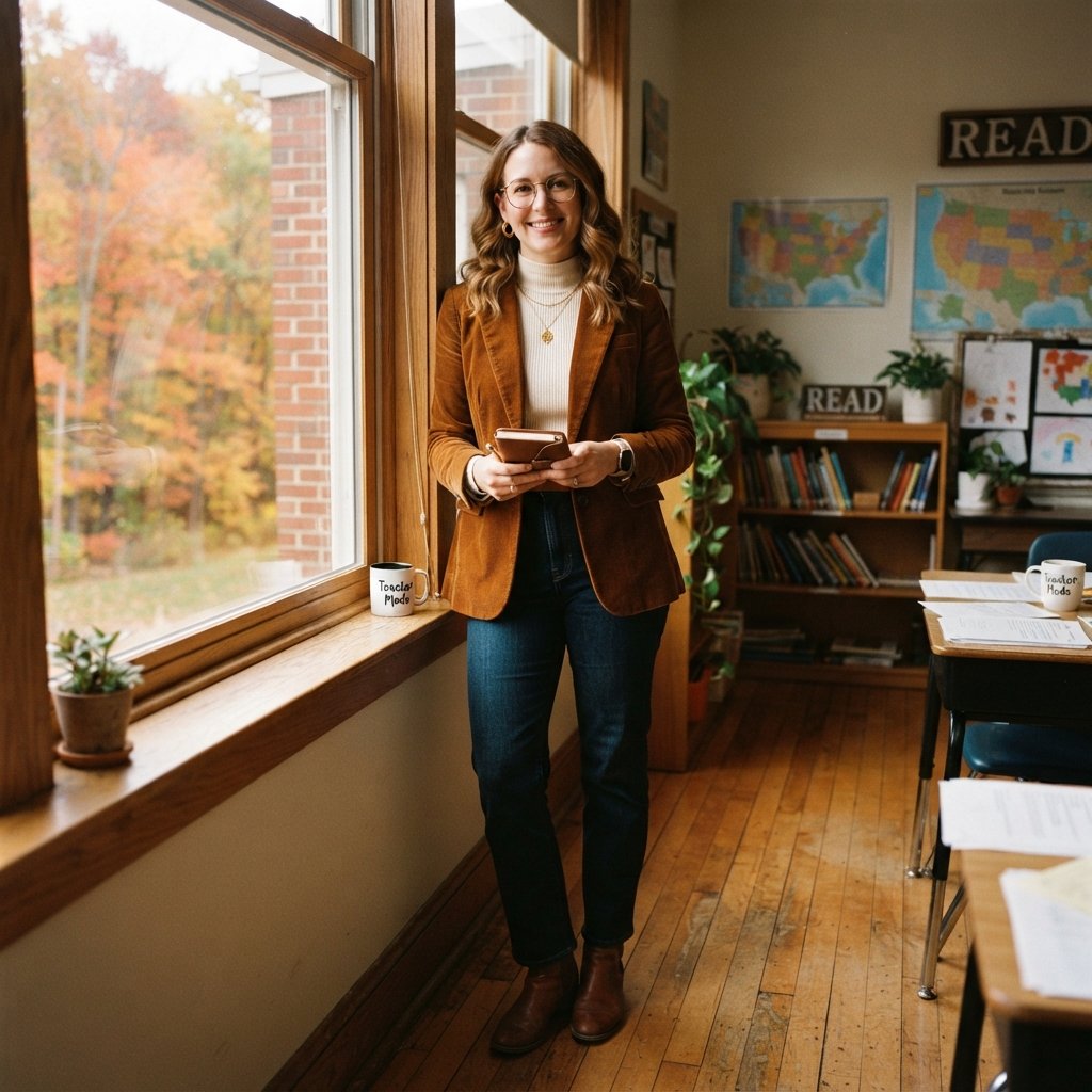 Cute Teacher Outfit Ideas: 31 Looks Worth Pinning Today 4 Fall Teacher Outfit Ideas