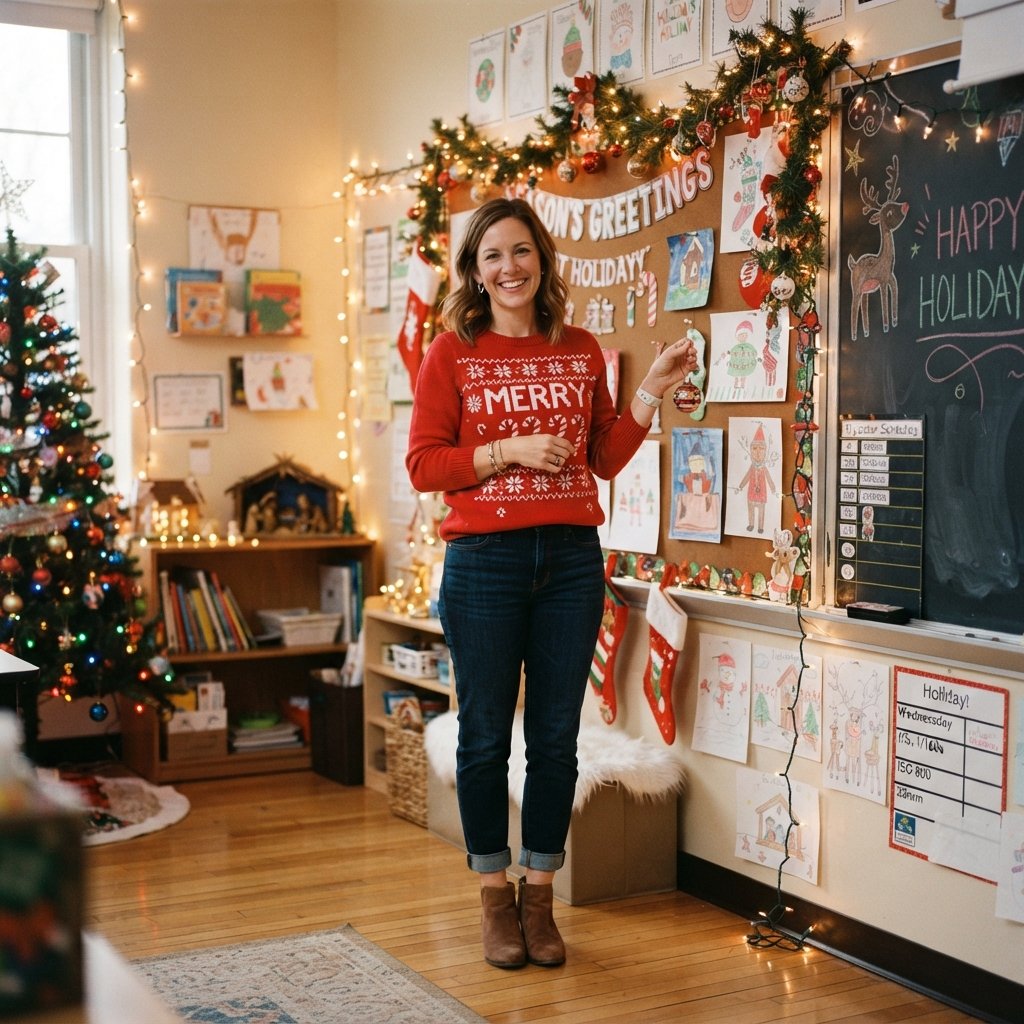 Cute Teacher Outfit Ideas: 31 Looks Worth Pinning Today 18 Holiday Teacher Outfit Idea