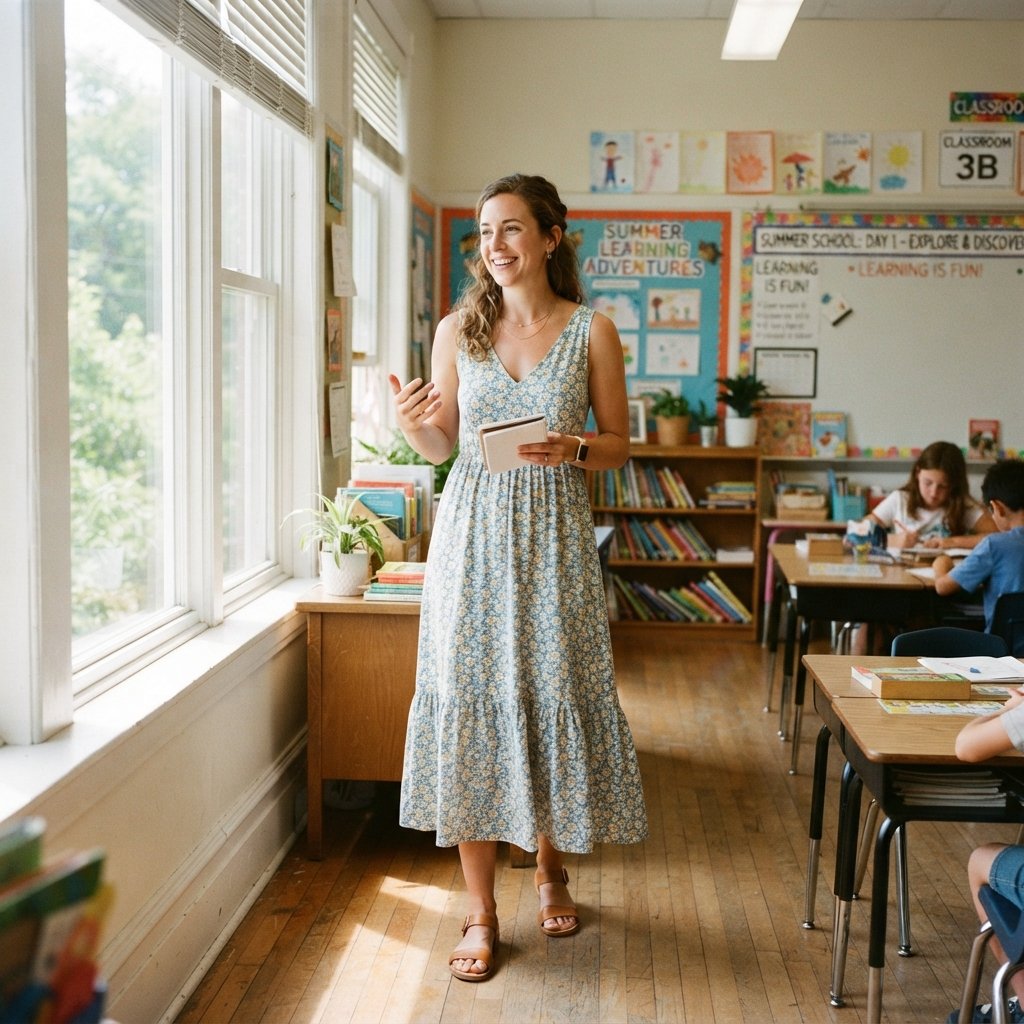 Cute Teacher Outfit Ideas: 31 Looks Worth Pinning Today 7 Summer School Outfit Ideas