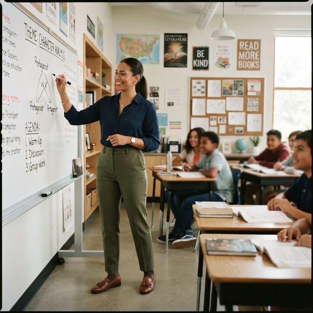 Cute Teacher Outfit Ideas: 31 Looks Worth Pinning Today 9 Middle School Teacher Outfit Ideas