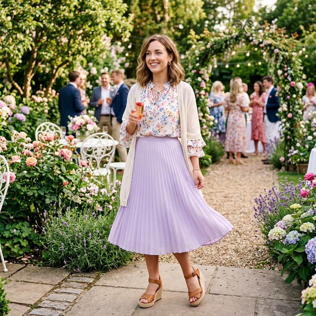 Tennis skirt garden party outfit 202607290906