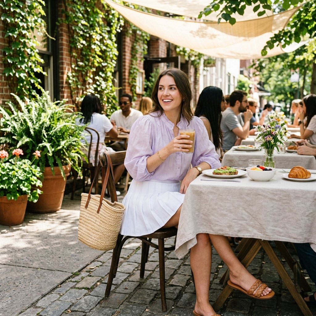 Tennis Skirt Outfit for Brunch