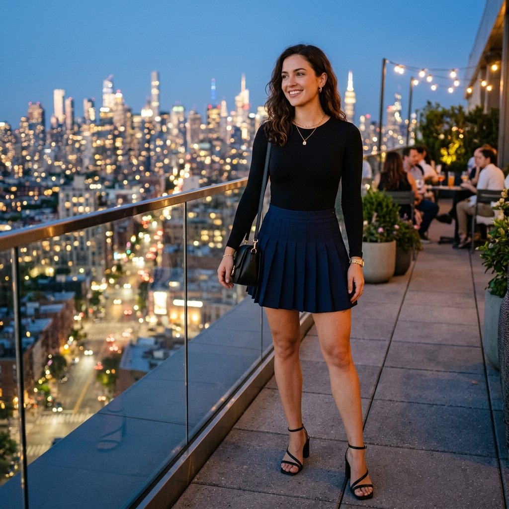 Tennis Skirt Outfit for a Date