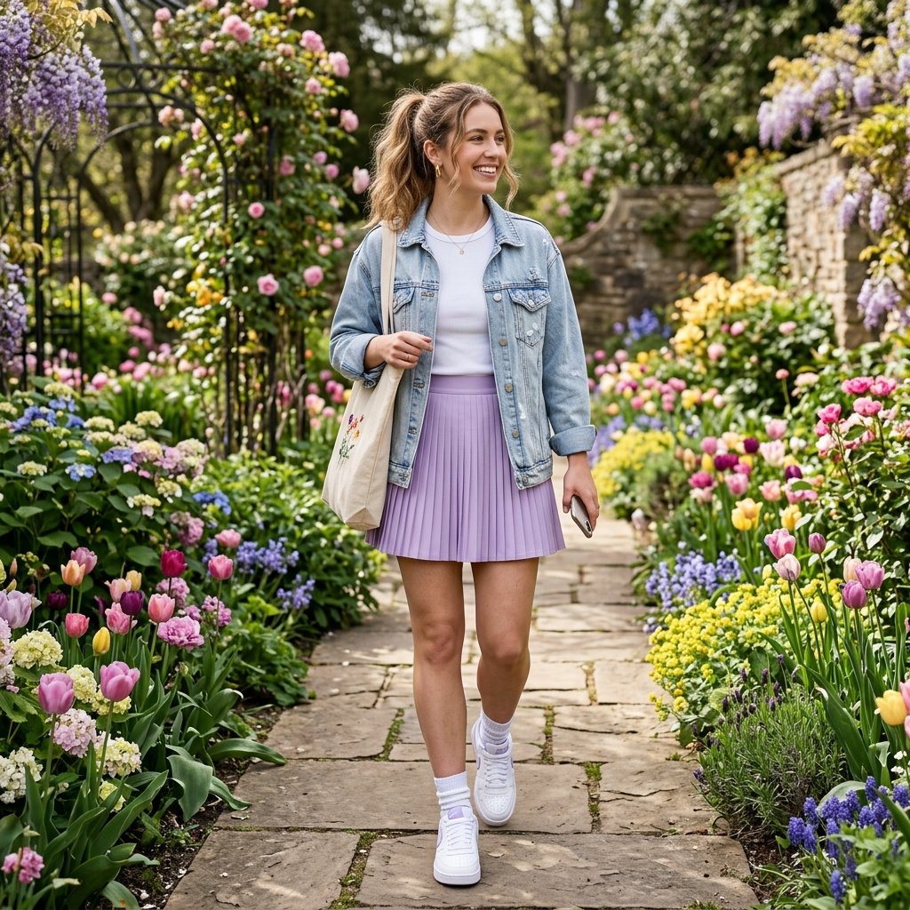 Tennis Skirt Outfit for Spring
