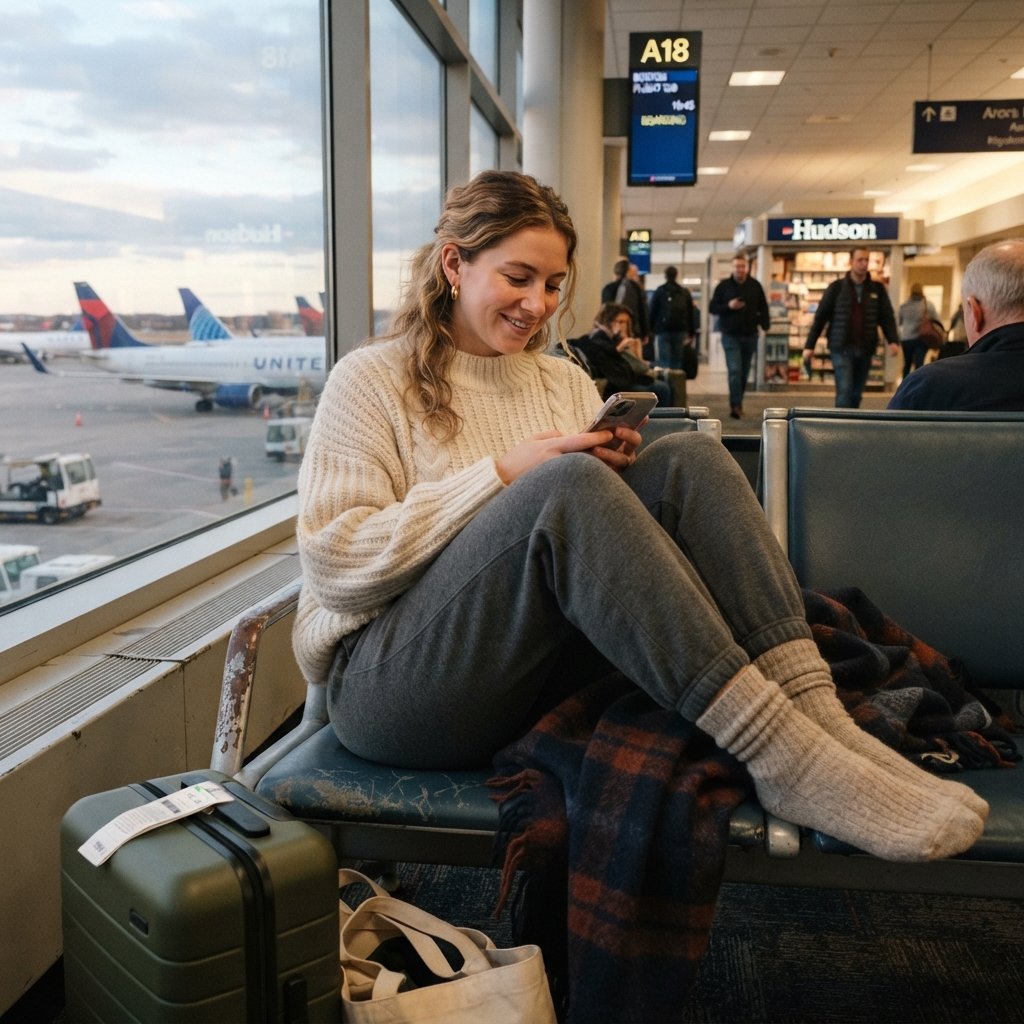 30 Airport Outfits Ideas for Every Kind of Traveler 30 Long Flight Comfort Outfit Ideas