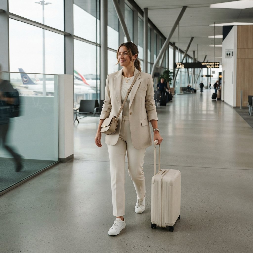 30 Airport Outfits Ideas for Every Kind of Traveler 22 Minimalist Airport Outfit Ideas
