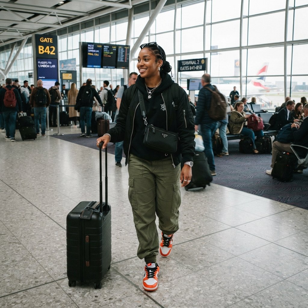 30 Airport Outfits Ideas for Every Kind of Traveler 23 Streetwear Airport Outfit Ideas