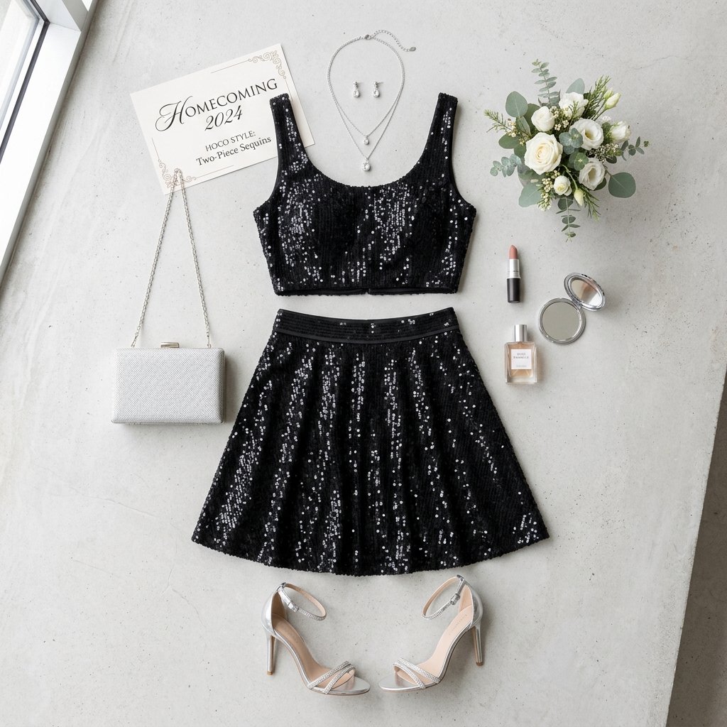 Two Piece Hoco Dress 
