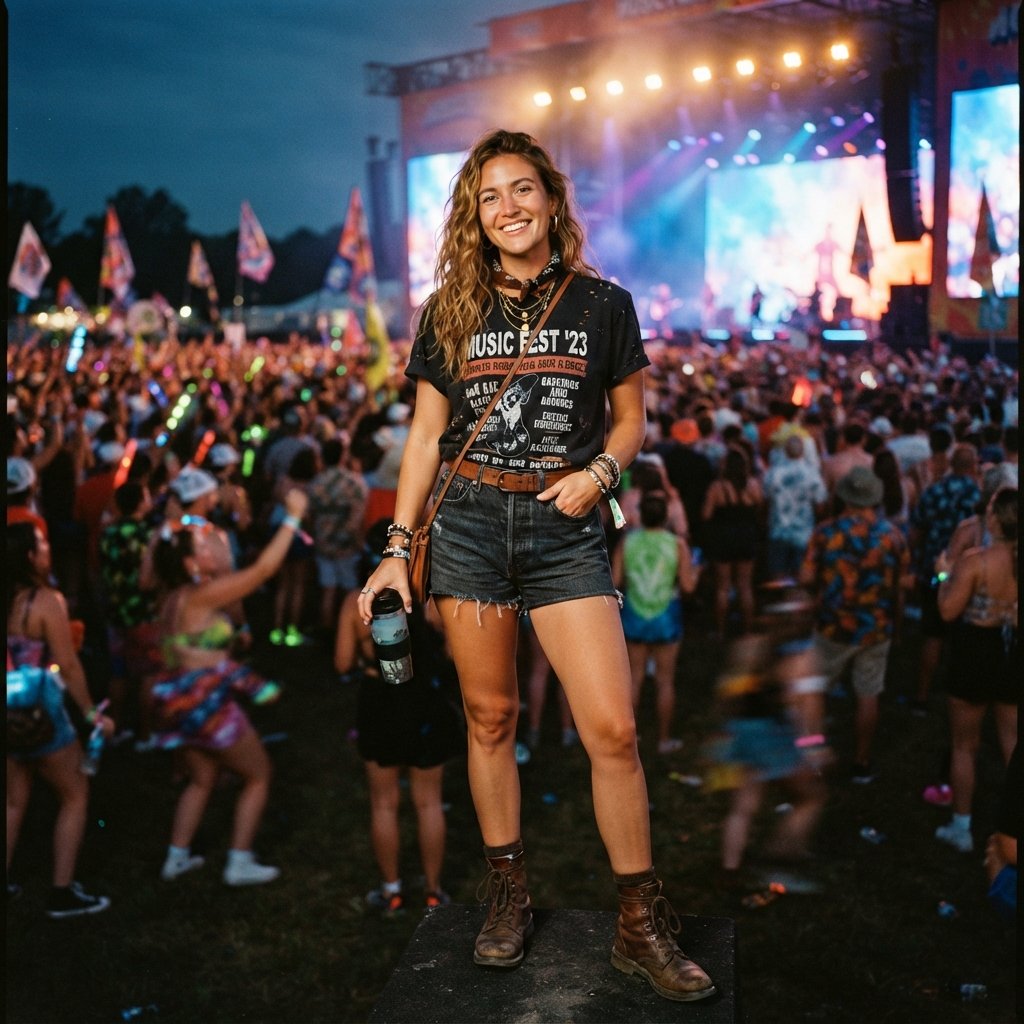 Music Festival Travel Outfit Ideas