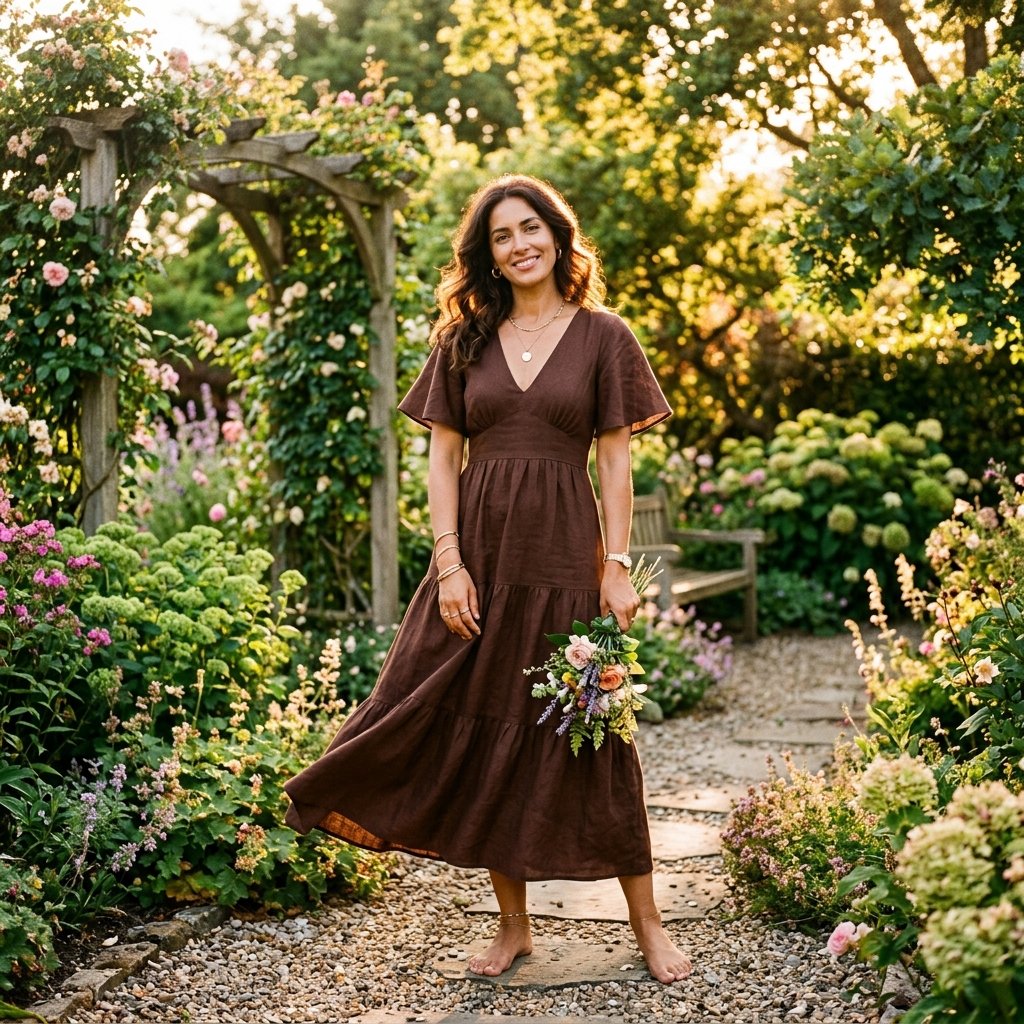 Chocolate Brown Dress Outfit Ideas