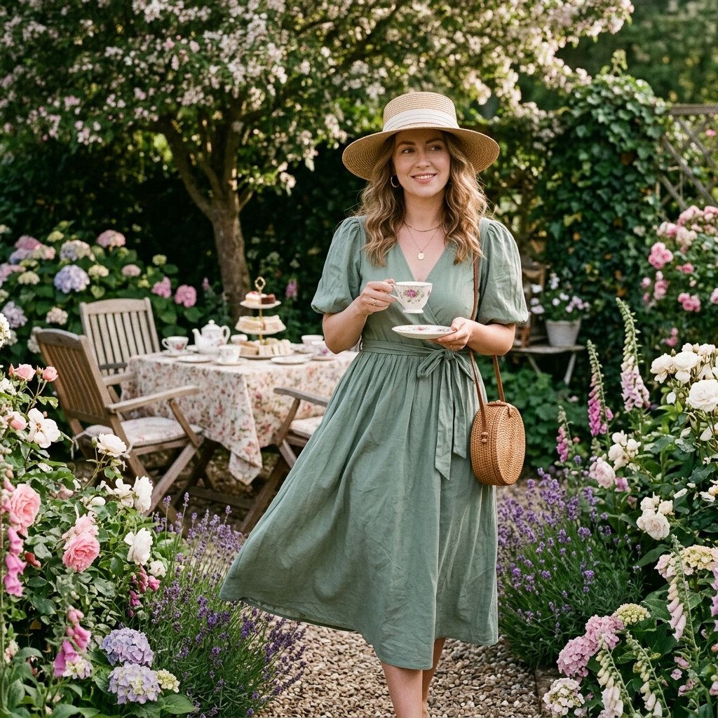 34 Stunning Tea Party Outfit Ideas: Dreamy Looks for Every Occasion 3 Garden Tea Party Outfit Ideas