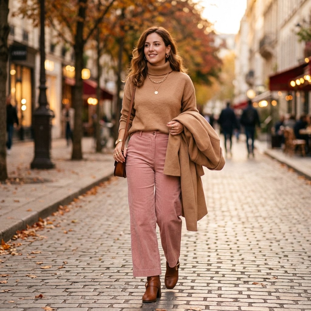 Dusty Pink Pants Outfit
